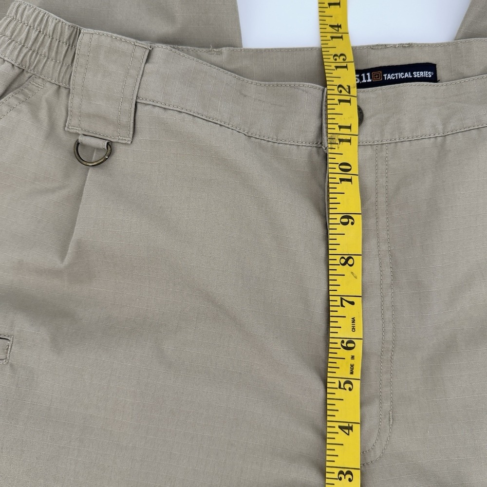 5.11 Tactical Cargo Pants Mens 40x30 Khaki Ripstop Utility Workwear Gorpcore - Picture 7 of 14